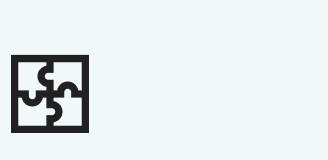 Black outline of a puzzle icon