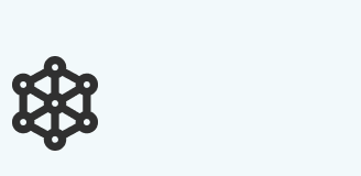 Black outline of an atom icon